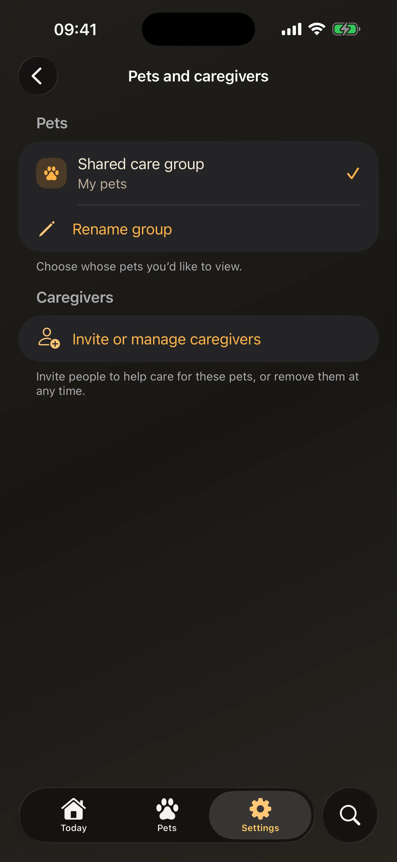 Care can be shared.